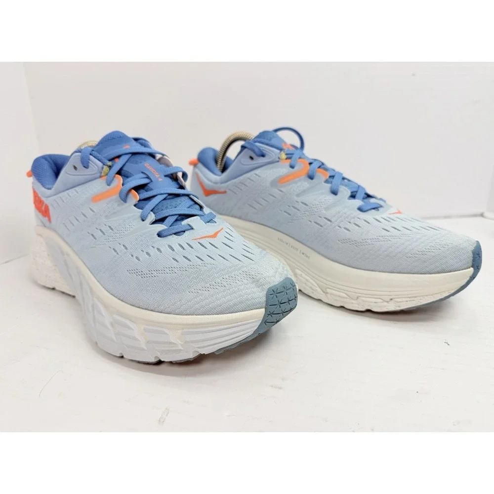 HOKA Gaviota 4 Women's 9B Blue Fog Plein Air Running Shoes 1123199 BFPA